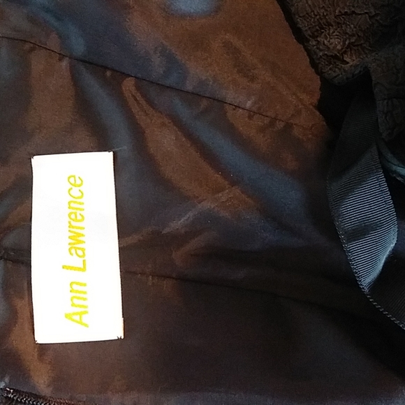 Ann Lawrence designer black ostrich feather formal dress - Picture 4 of 4